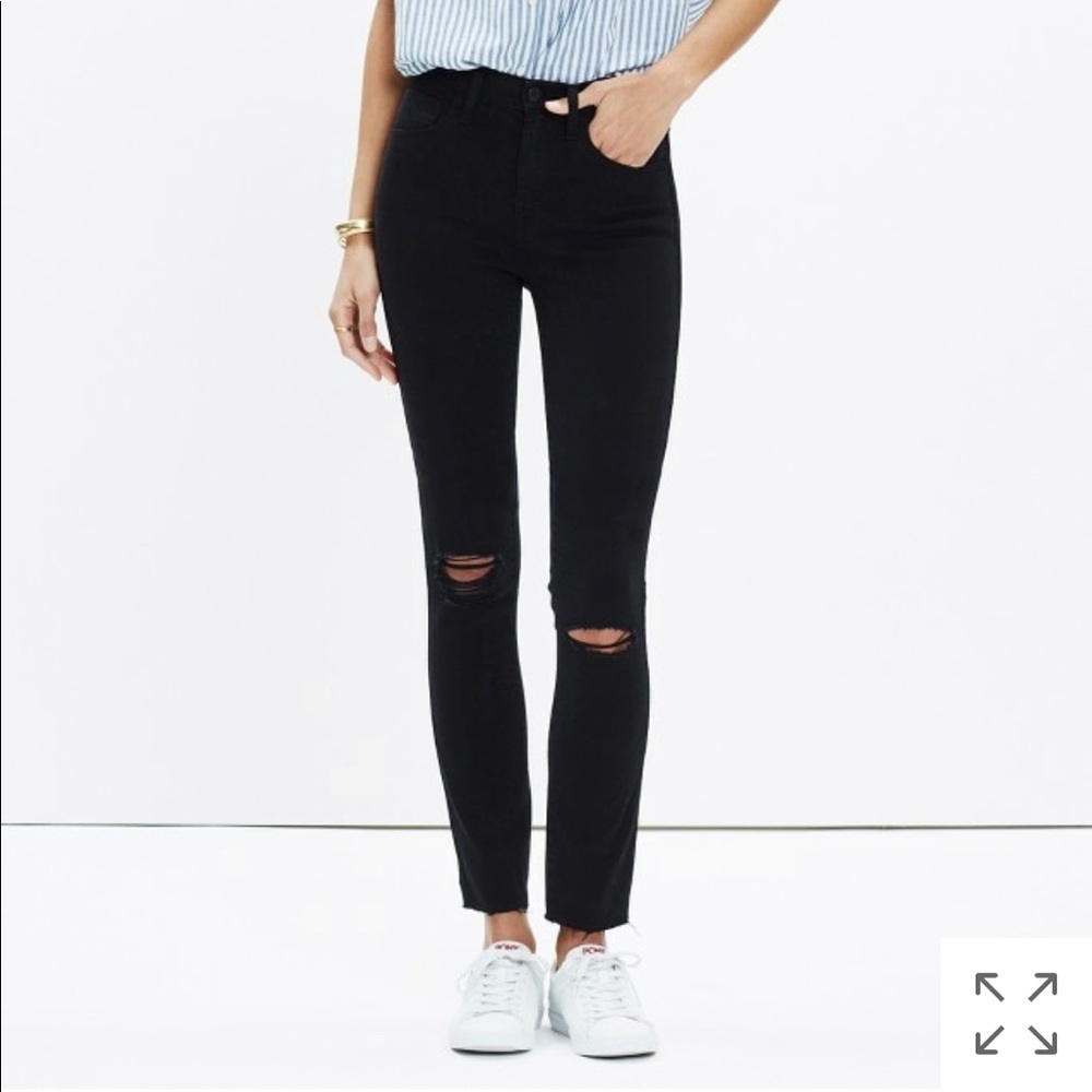 Madewell 10 in High Riser in Black Sea